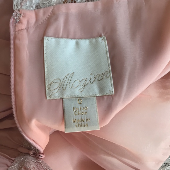 BHLDN Sorbetto blush lace cocktail dress - Picture 7 of 8